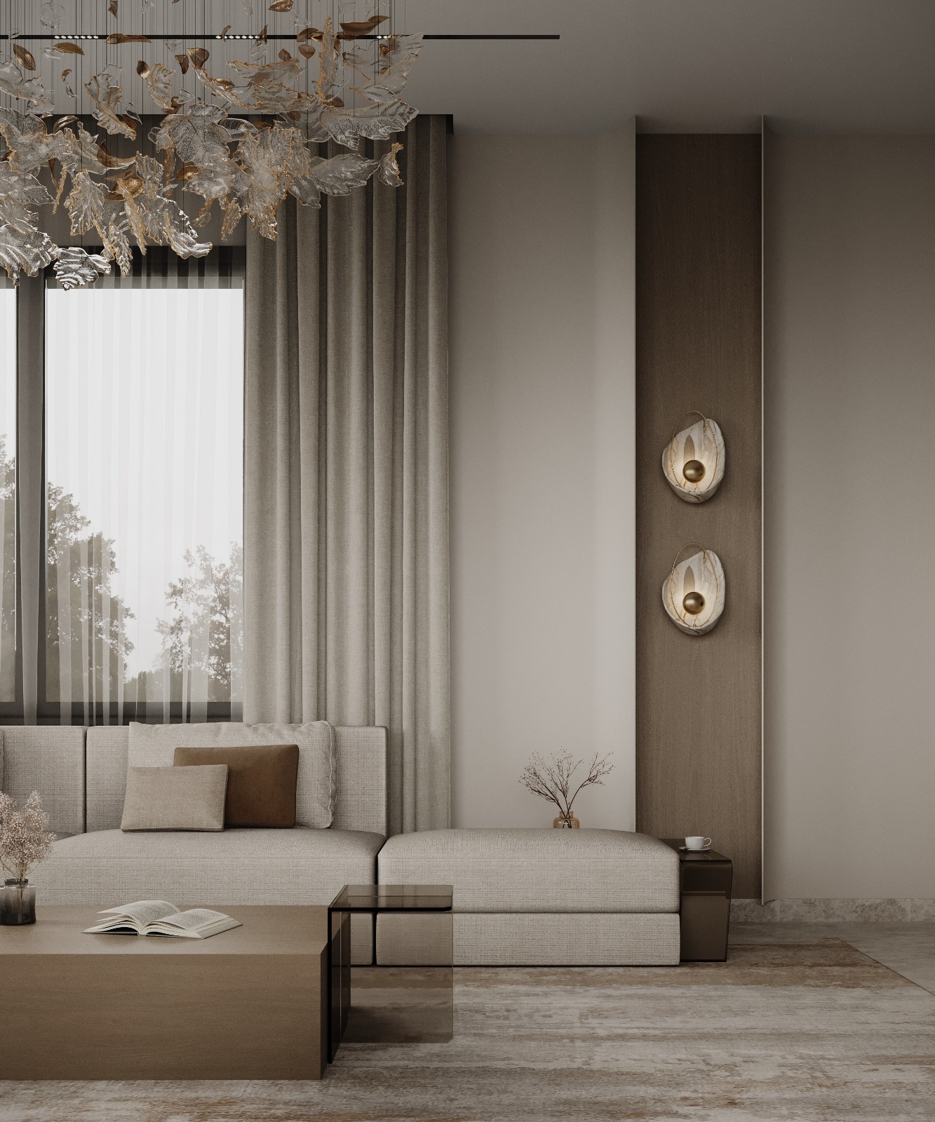 خلفية سرير (Headboard) ممتدة بتصميم فني يمنح غرفة النوم طابعاً خاصاً إيماج جروب