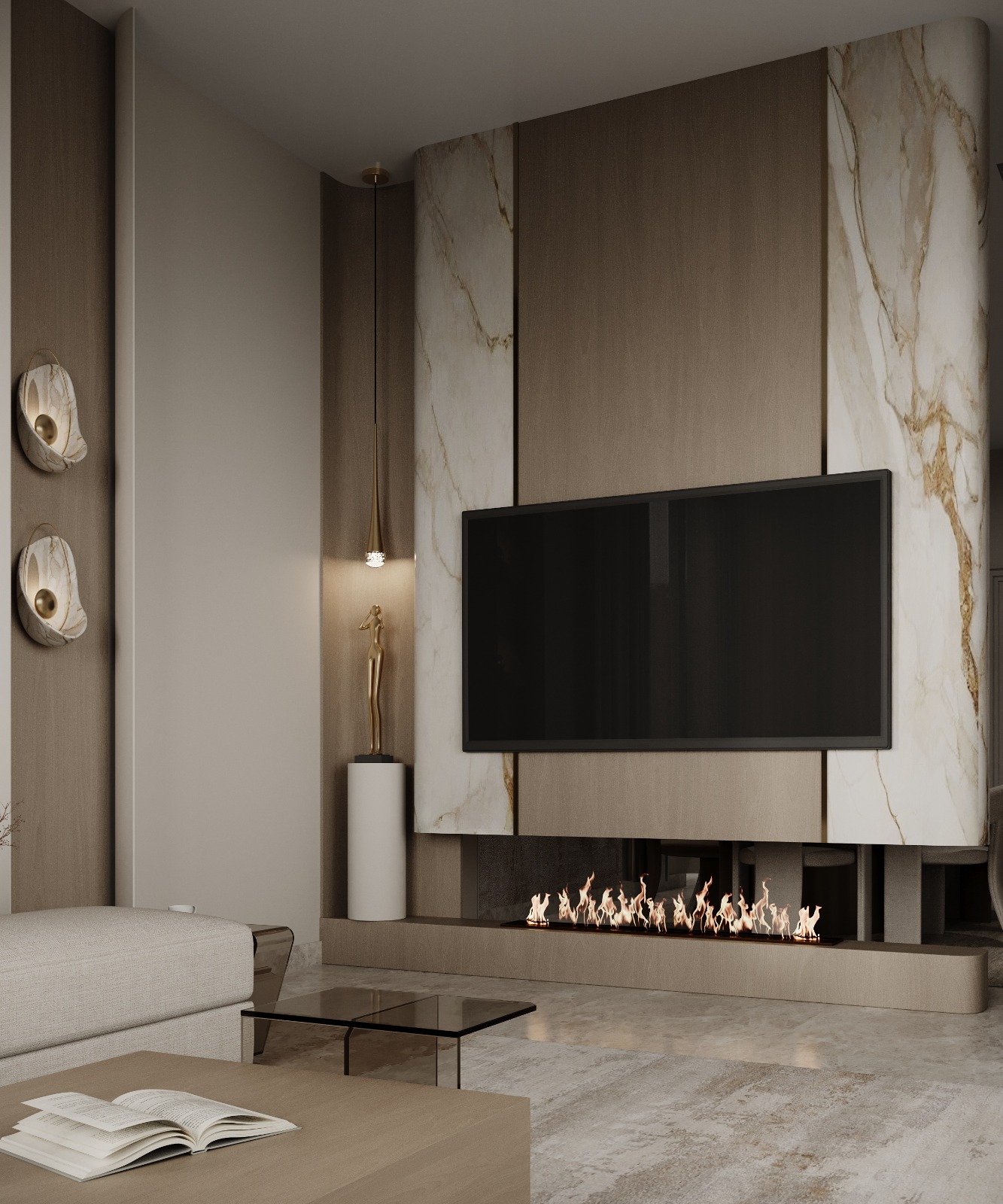 تنسيق زاوية القراءة أو الجلوس الجانبية داخل غرفة النوم بتصميم إيماج جروب