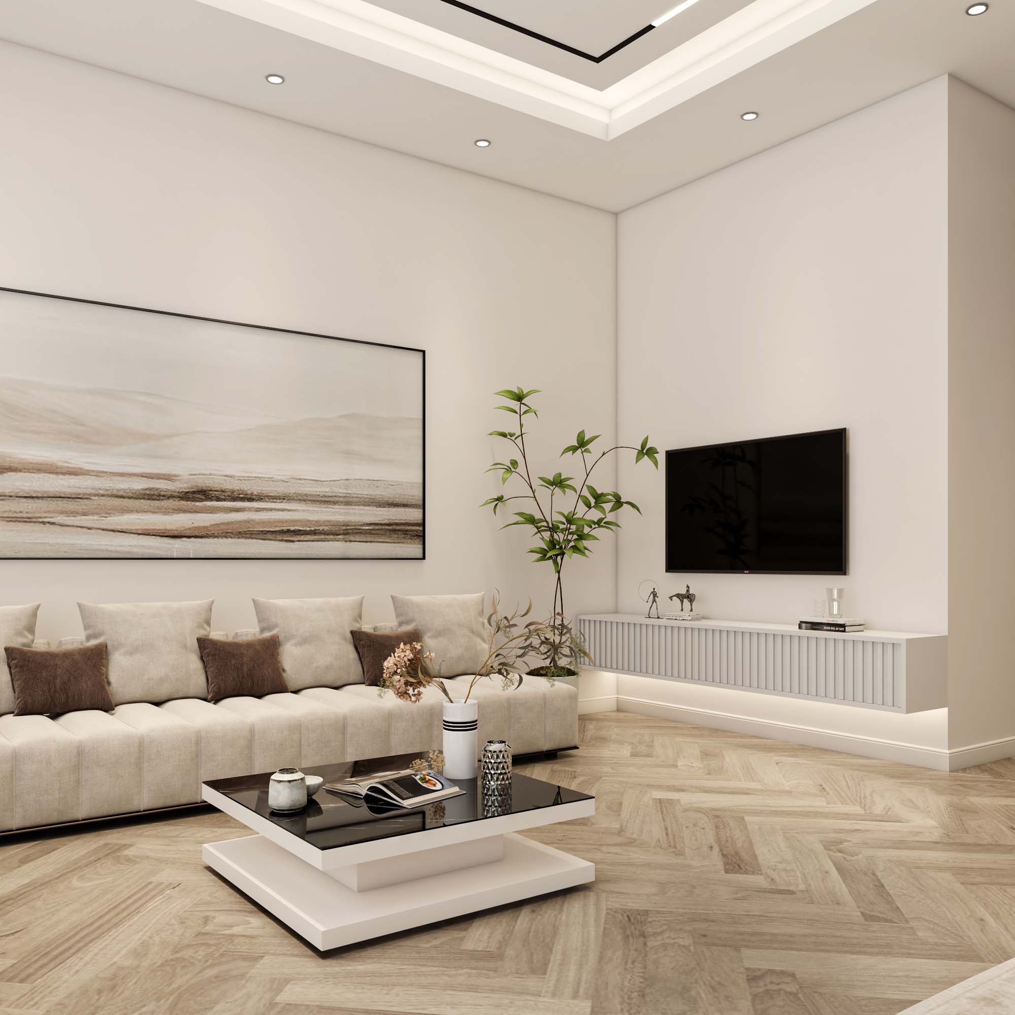 تصميم مغاسل رخامية فاخرة مع مرايا بإضاءة LED مخفية